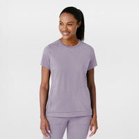RENEW Knit Women's Flex-n-Reach Crew Neck Scrub Top Wisteria
