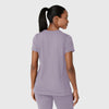RENEW Knit Women's Flex-n-Reach Crew Neck Scrub Top Wisteria back view