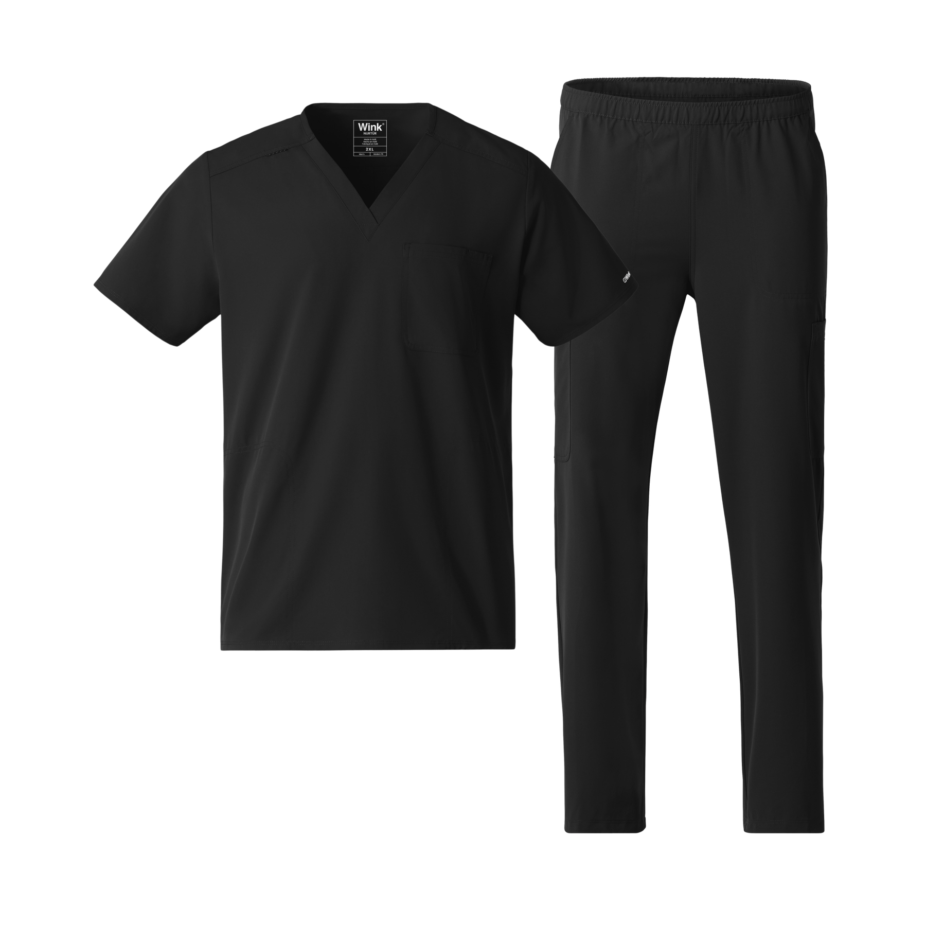 Nurtur Men's V-Neck and Straight Leg Scrub Set