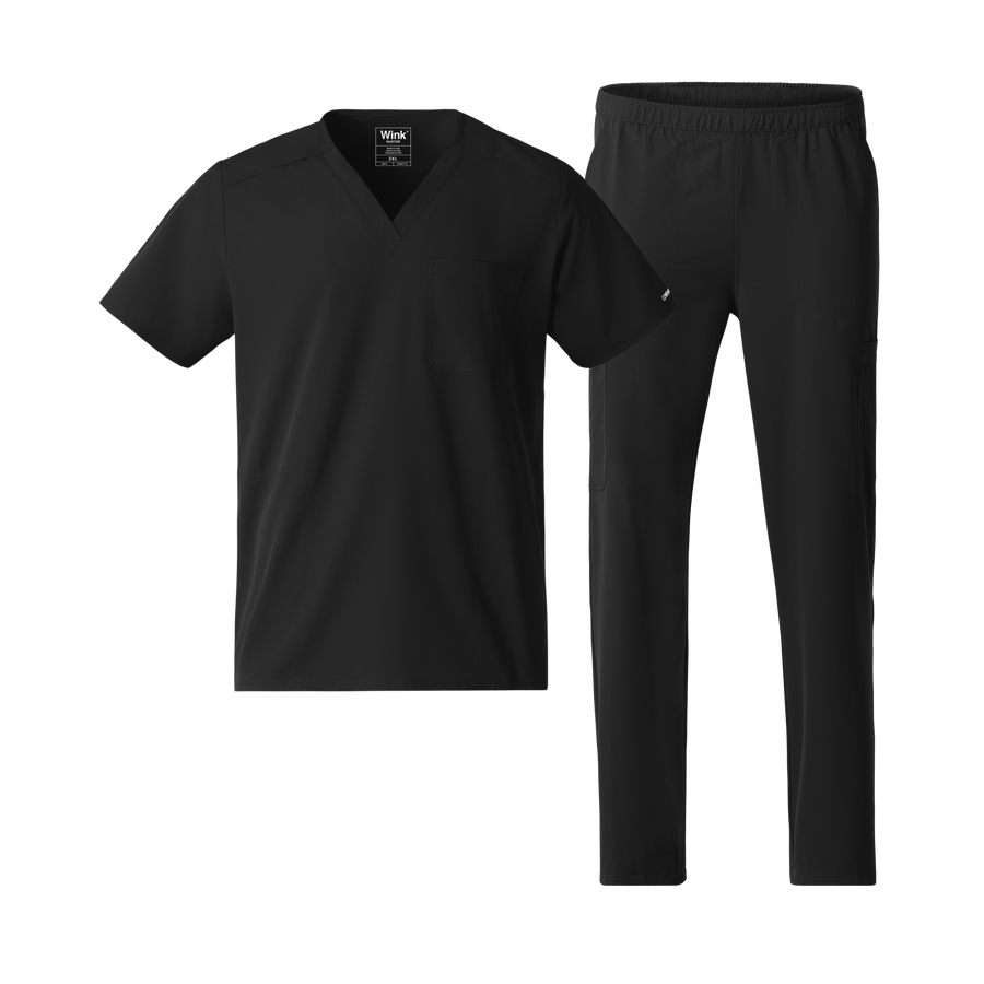 Nurtur Men's V-Neck and Straight Leg Scrub Set