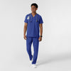 NURTUR Men's V-Neck Scrub Top Galaxy Blue full scrub set