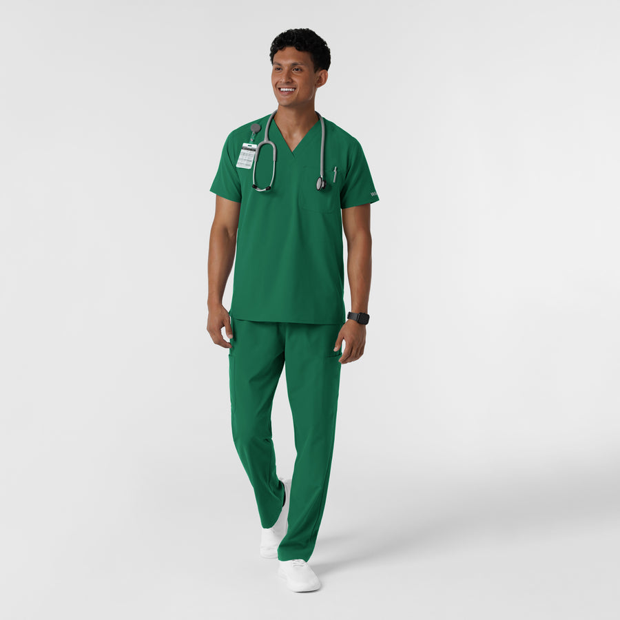 NURTUR Men's V-Neck Scrub Top Hunter full scrub set
