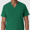 NURTUR Men's V-Neck Scrub Top Hunter front detail