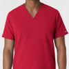 Nurtur Men's V-Neck Scrub Top - Red