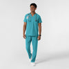Nurtur Men's Straight Leg Cargo Scrub Pant - Teal Blue