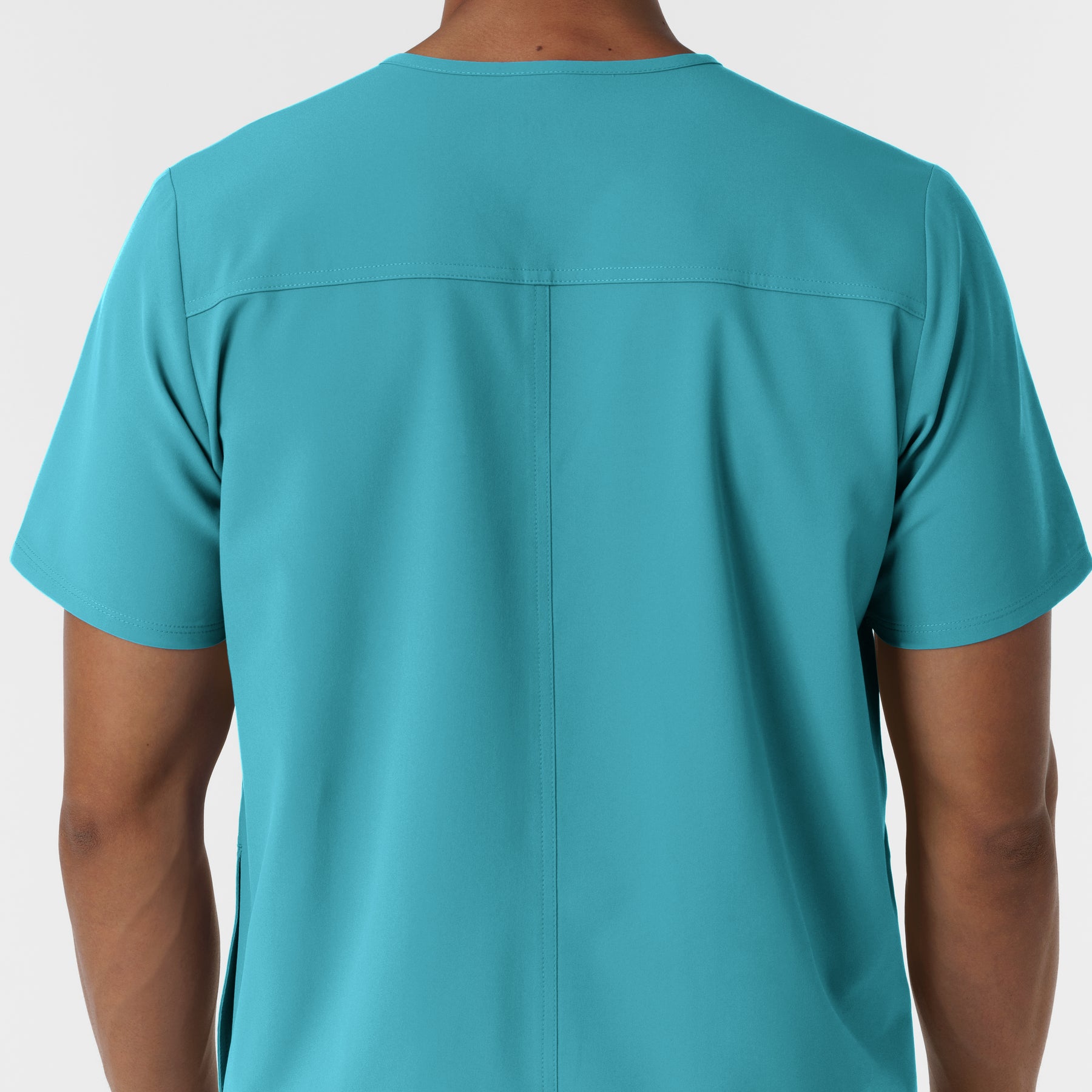 Nurtur Men's V-Neck Scrub Top - Teal Blue