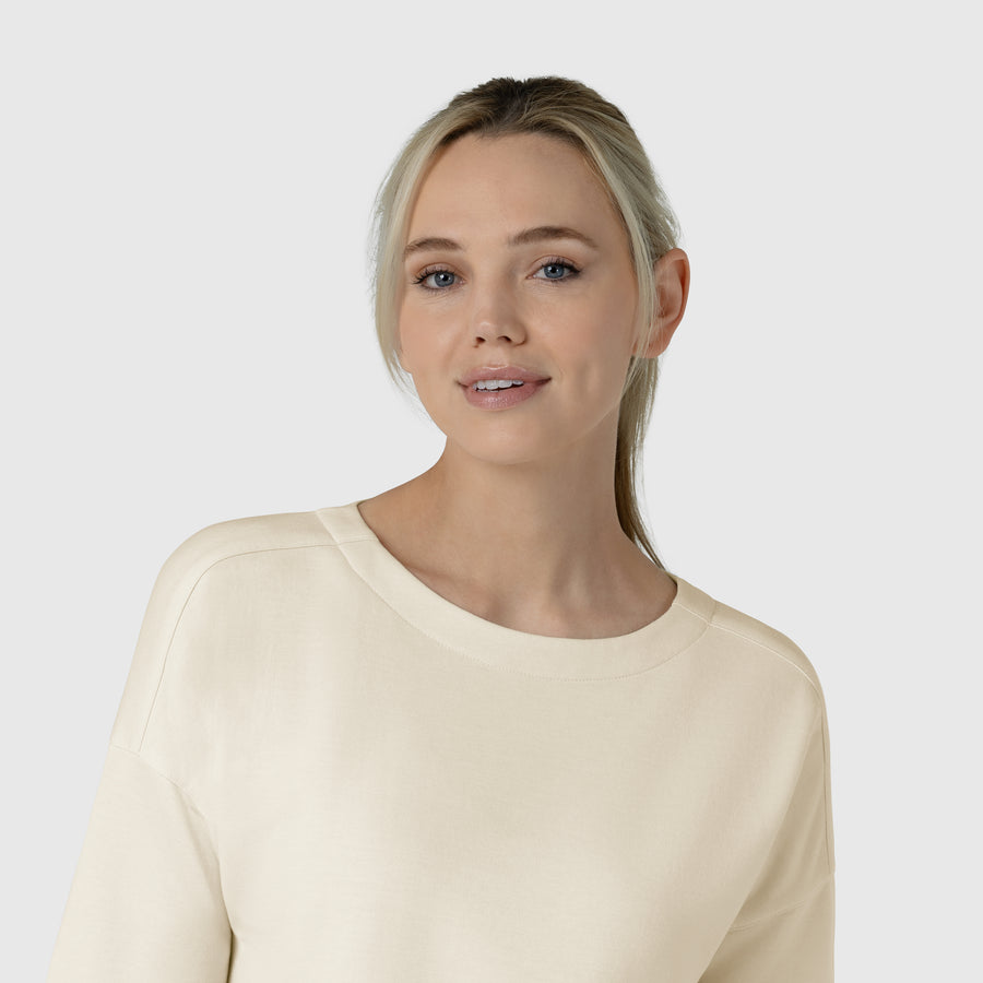 Unwind & Lounge Women's Relaxed Pullover Birch side detail 1