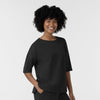 Unwind & Lounge Women's Relaxed Pullover Black side view