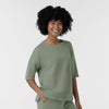 Unwind & Lounge Women's Relaxed Pullover Sage side view