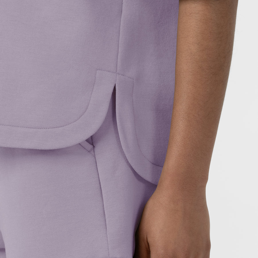 Unwind & Lounge Women's Relaxed Pullover Wisteria front detail