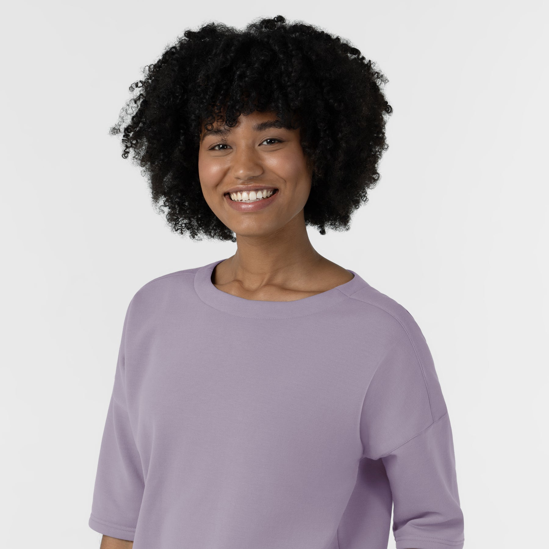 Unwind & Lounge Women's Relaxed Pullover Wisteria side detail 1