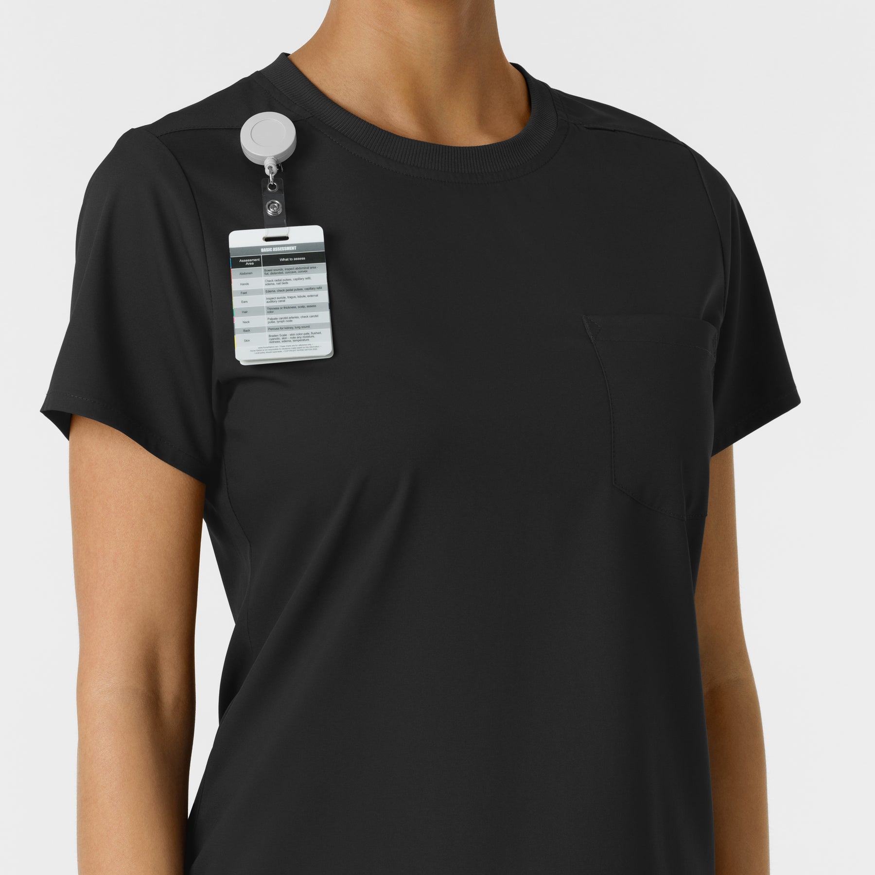 Boundless Women's Classic Tee Black side detail 2