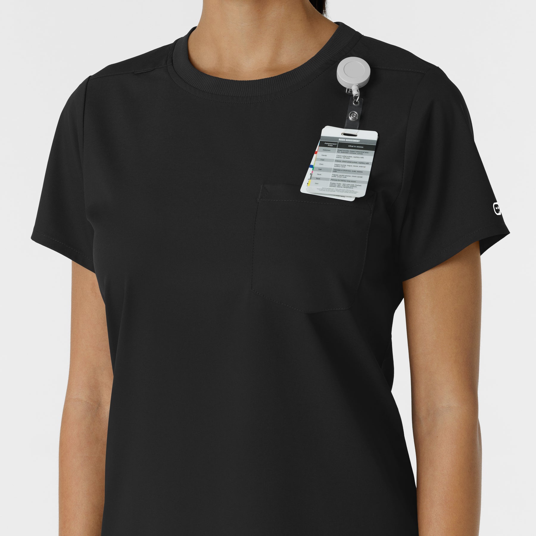 Boundless Women's Classic Tee Black hemline detail