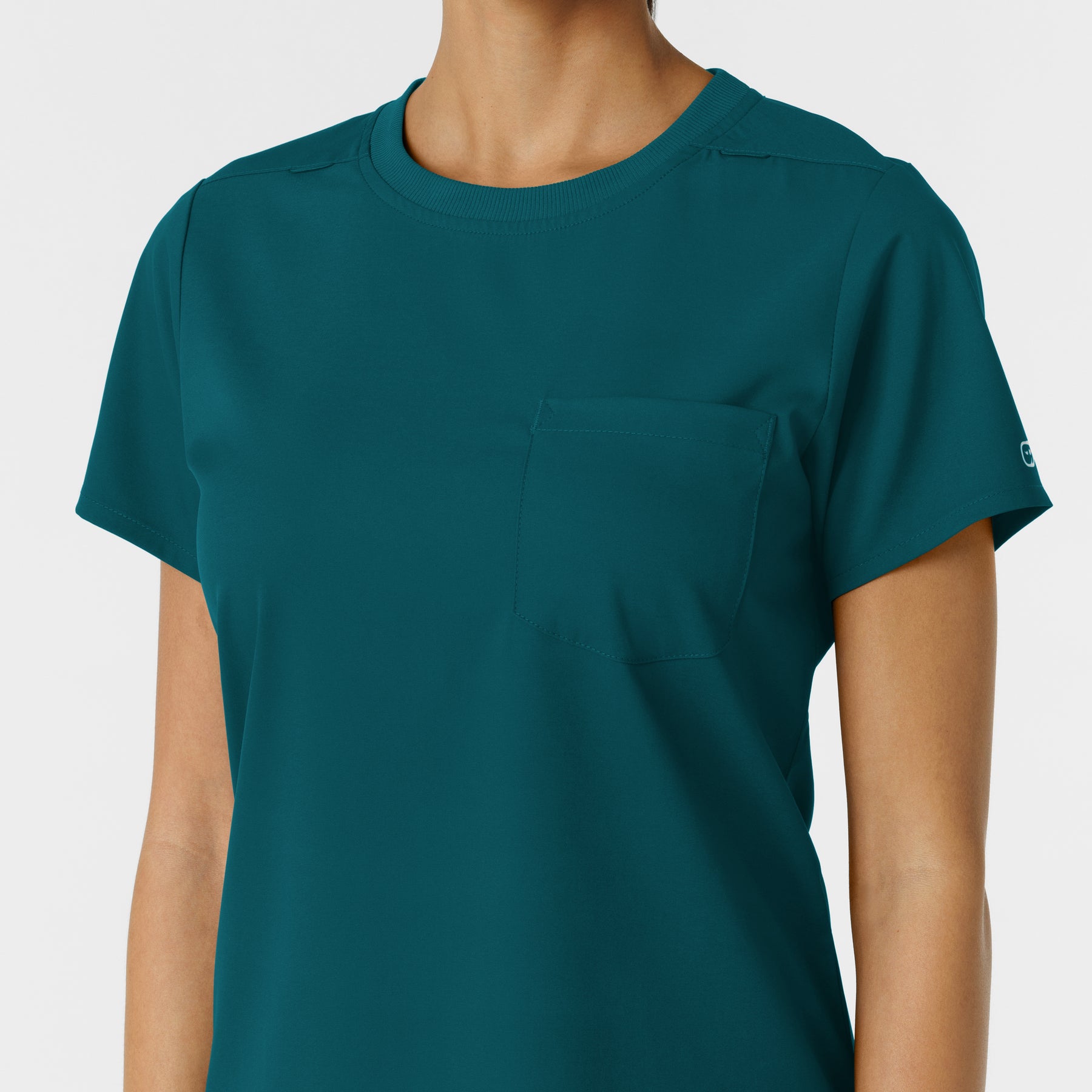 Boundless Women's Classic Tee Caribbean side detail 1