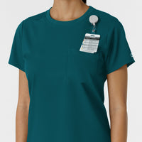 Boundless Women's Classic Tee Caribbean hemline detail
