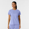 Boundless Women's Crew Neck Scrub Top - Ceil blue
