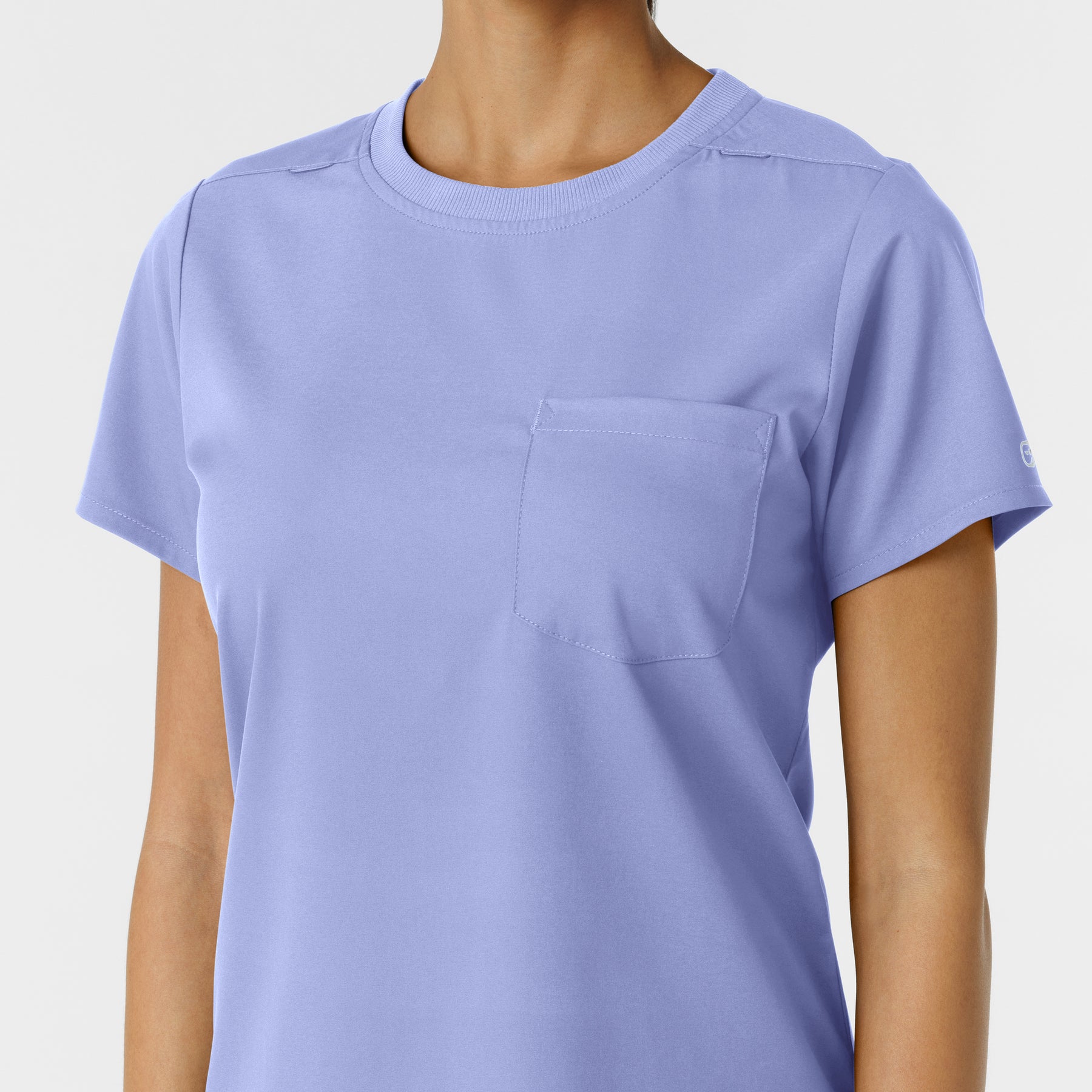 Boundless Women's Classic Tee Ceil Blue side detail 1