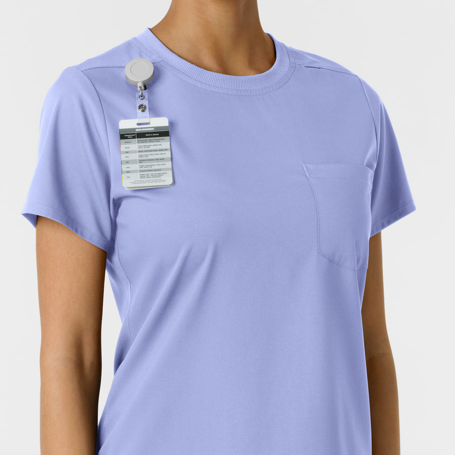 Boundless Women's Classic Tee Ceil Blue side detail 2