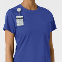 Boundless Women's Classic Tee Galaxy Blue side detail 2