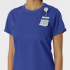 Boundless Women's Classic Tee Galaxy Blue hemline detail