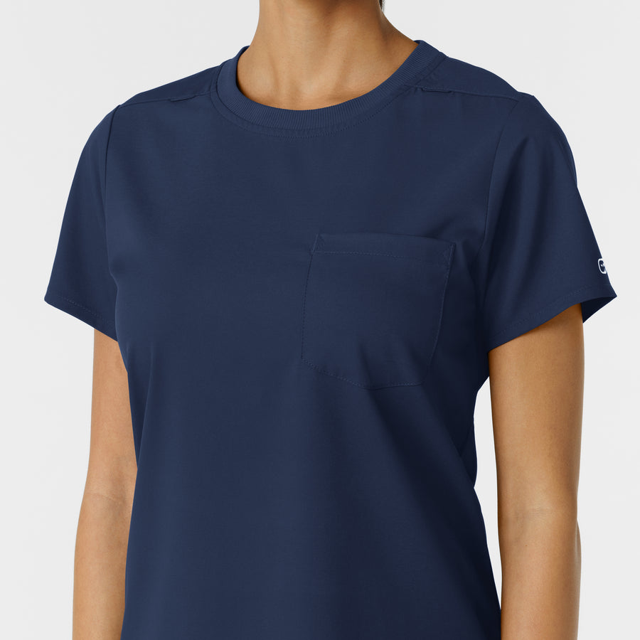 Boundless Women's Classic Tee Navy side detail 1