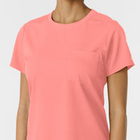 Boundless Women's Classic Tee Paradise Pink side detail 1