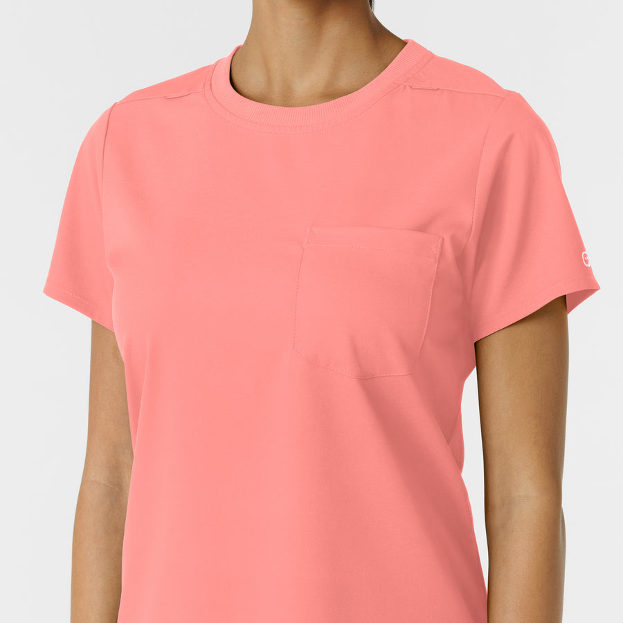 Boundless Women's Classic Tee Paradise Pink side detail 1