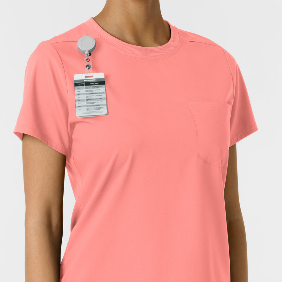 Boundless Women's Classic Tee Paradise Pink side detail 2