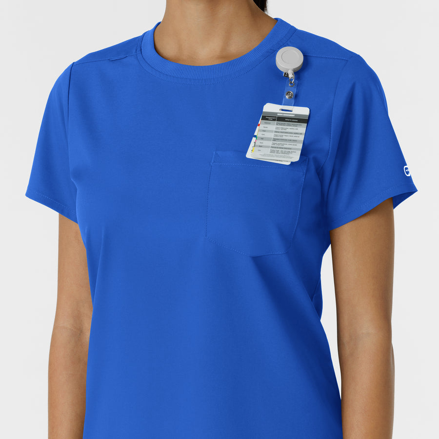 Boundless Women's Classic Tee Royal hemline detail