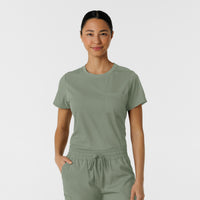 Boundless Women's Classic Tee Sage front detail