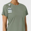 Boundless Women's Classic Tee Sage side detail 2