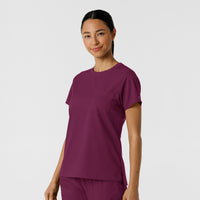Boundless Women's Classic Tee Wine side view