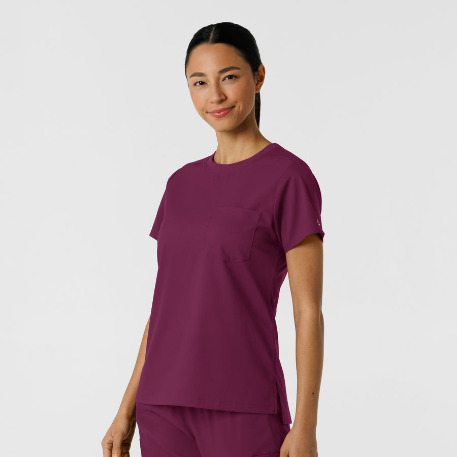 Boundless Women's Classic Tee Wine side view