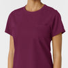 Boundless Women's Classic Tee Wine side detail 1