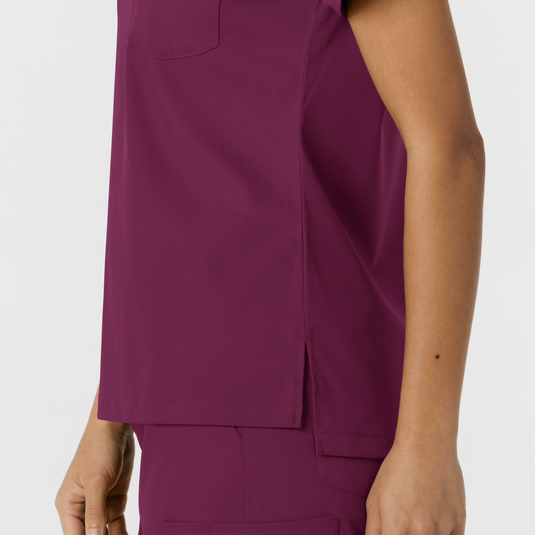 Boundless Women's Classic Tee Wine back detail