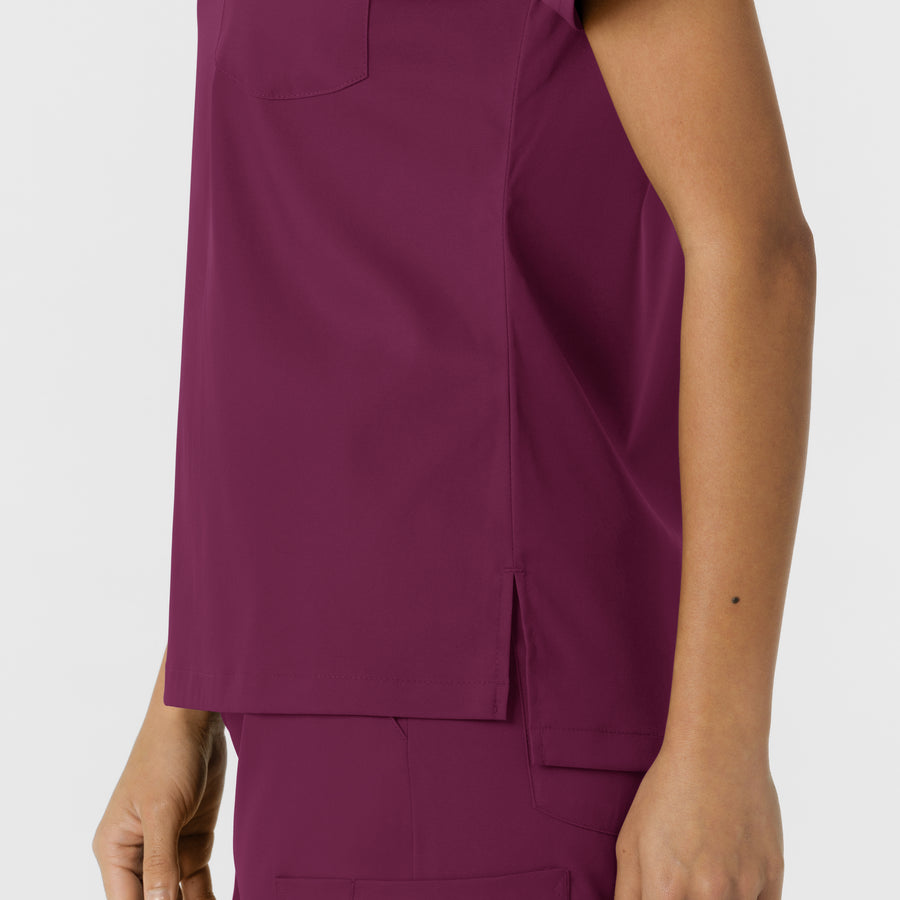 Boundless Women's Classic Tee Wine back detail