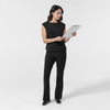 BLK Women’s Ruched Blouse Black full scrub set