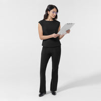 BLK Women’s Ruched Blouse Black full scrub set
