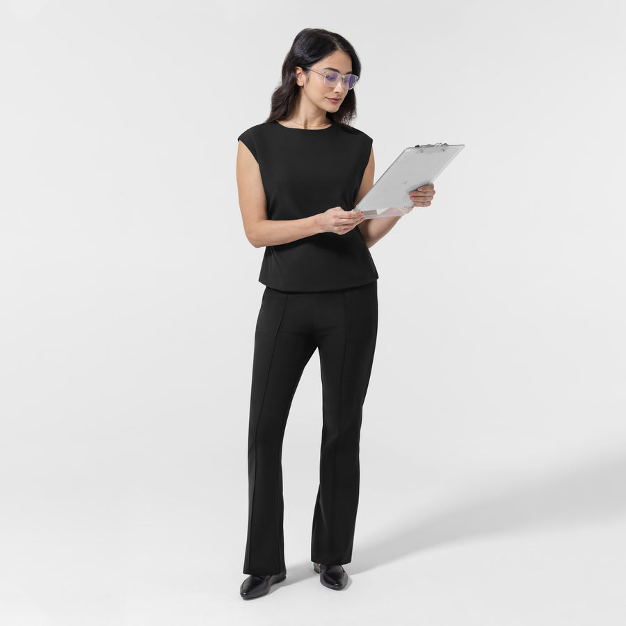 BLK Women’s Ruched Blouse Black full scrub set