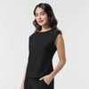 BLK Women’s Ruched Blouse Black side view