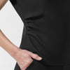 BLK Women’s Ruched Blouse Black front detail