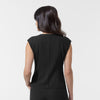BLK Women’s Ruched Blouse Black back view