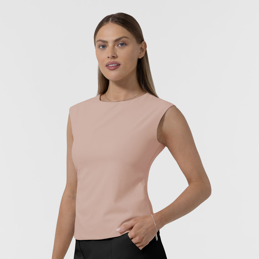 BLK Women’s Ruched Blouse Blush side view