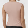 BLK Women’s Ruched Blouse Blush side detail 1