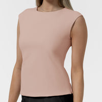 BLK Women’s Ruched Blouse Blush back detail