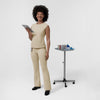 BLK Women’s Ruched Blouse Coconut Milk full scrub set