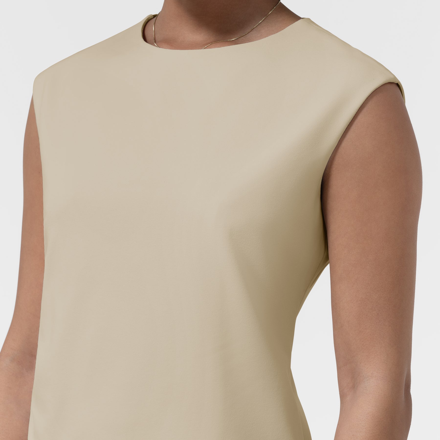 BLK Women’s Ruched Blouse Coconut Milk front detail