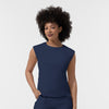 BLK Women’s Ruched Blouse Navy