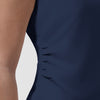 BLK Women’s Ruched Blouse Navy side detail 2