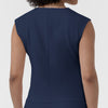 BLK Women’s Ruched Blouse Navy hemline detail